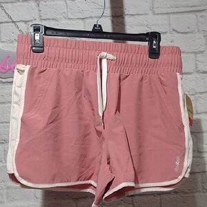 Reebok Pink Athletic Shorts with Elastic Waistband (M) NWT